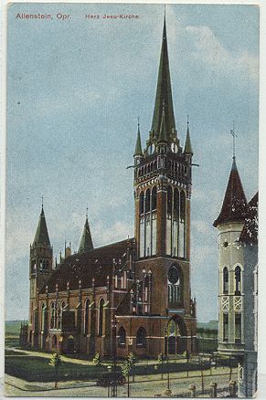Allenstein - Herz-Jesu-Kirche 1917
