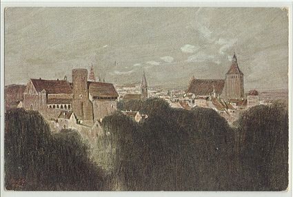 Olsztyn - Castle and church