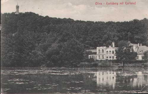 Oliva - Karlsberg mit Karlshof 1915