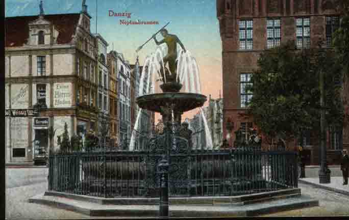 Danzig - Neptunbrunnen 1915