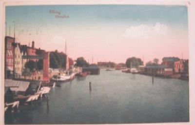 Elblg - Rzeka Elblg 1917