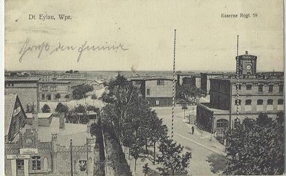 Deutsch-Eylau - Kaserne Rgt. 59 1909