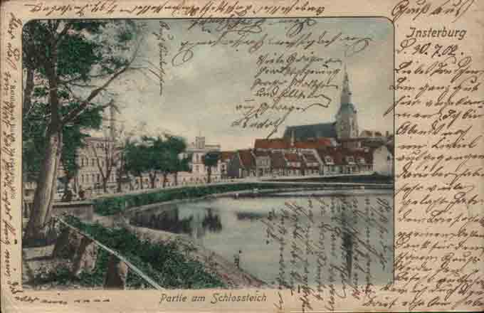 Insterburg - Partie am Schlossteich 1902