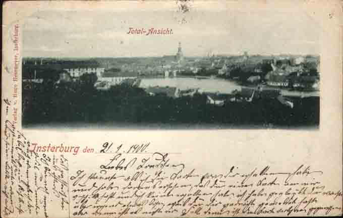 Czerniakowsk (Insterburg) - Widok oglny 1900