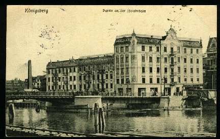 Knigsberg - Partie an der Holzbrcke 1907