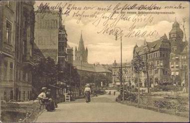 Knigsberg - An der neuen Schloteichpromenade 1917