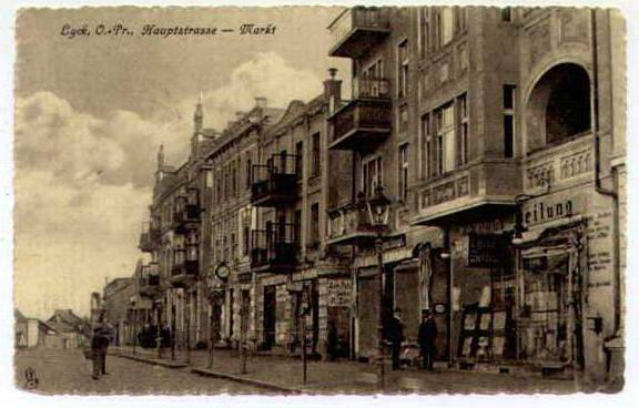 Lyck - Hauptstrasse - Markt 1908