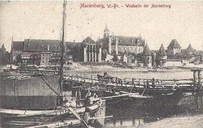Marienburg - Westseite der Marienburg 1915