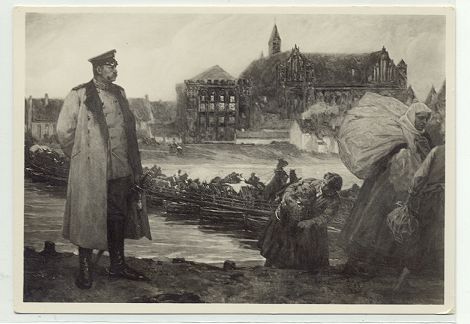 Marienburg - Hindenburg in Marienburg 1914 
