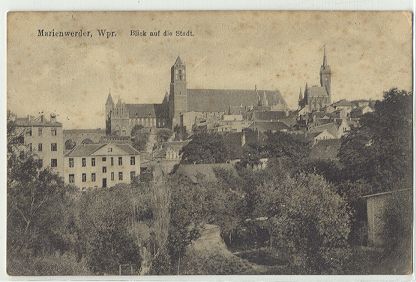Kwidzyn - Widok na miasto 1916