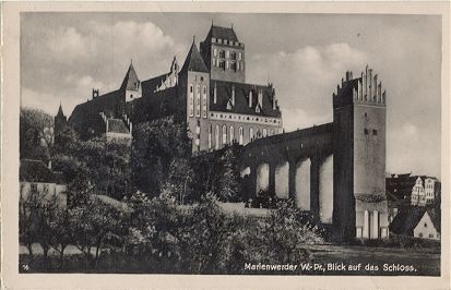 Kwidzyn - Widok na zamek 1941