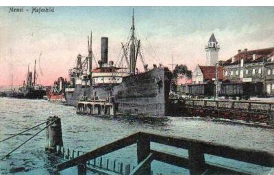Memel - Hafenbild 1917