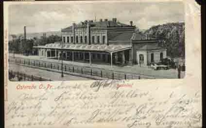 Ostroda - Railroad station 1909