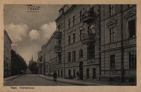 Tilsit - Ulica fabryczna 1918