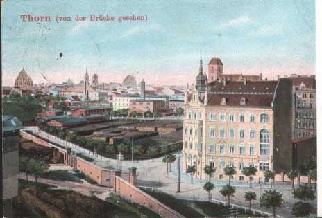 Toru - Widok z mostu 1914