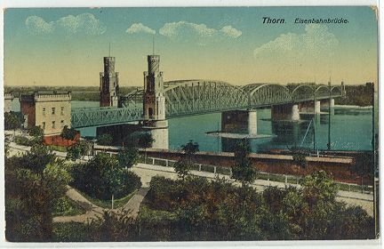 Thorn - Eisenbahnbrcke 1915