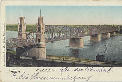 Thorn - Eisenbahnbrcke 1910