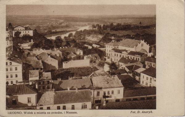 Grodno - Widok na przedmiecia i Niemen