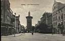 Elblag - Older marketplace with tower 1910